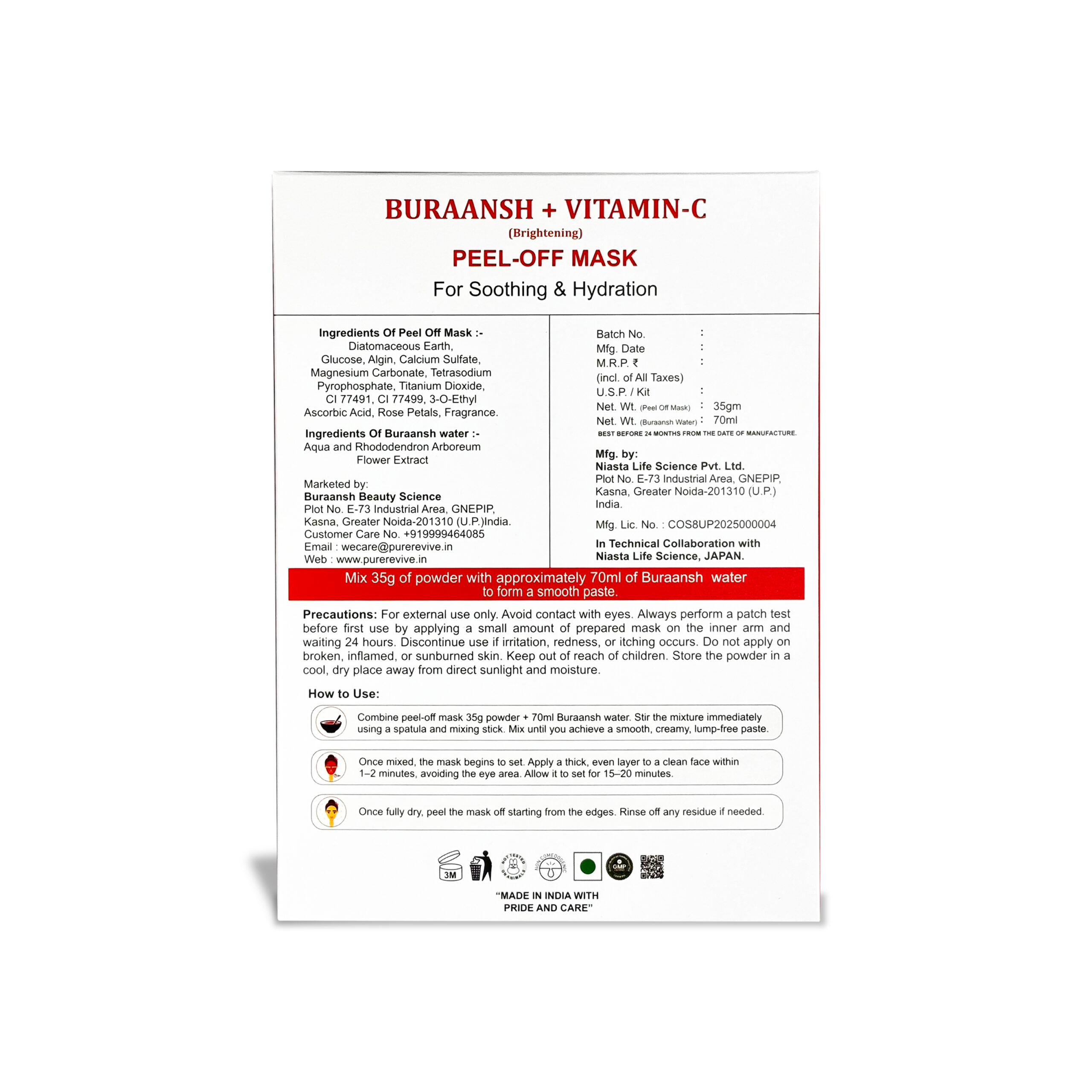 Buraansh + Vitamin-C Peel Off Mask - Image 7